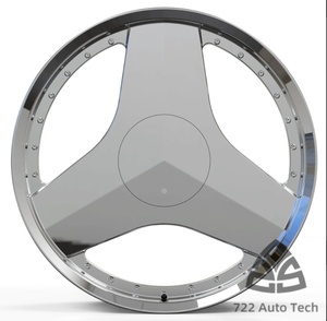 722auto - Juego de Ruedas/Llantas Forjadas de Aluminio Pulido 6061t6 de 17''-24'' para Autos Clásicos, para Ford Mustang <span class=keywords><strong>GT500</strong></span>, Tesla Y - Product Image 2