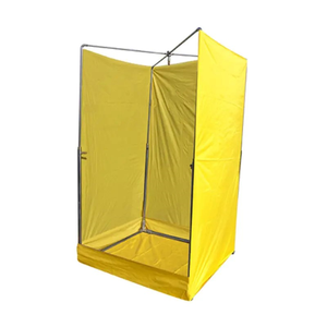 <span class=keywords><strong>Ducha</strong></span> de Emergencia Portátil Desmontable de Acero Industrial Amarilla con Lavaojos - Product Image 2