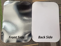 Barquettes alimentaires rectangulaires en aluminium avec couvercles en plastique PP jetables pour emballage et transport, en carton ondulé, 50 unités