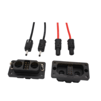 Adaptateur d'armoire de commutation EV empilable mâle-femelle en nylon, avec gorge anti-ternissement, étanche IP67, pour stockage d'énergie, 3P/1P, automobile, 1000V