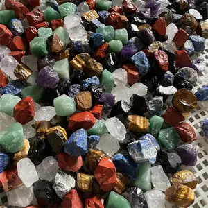 Wholesale Spiritual Raw Precious Stones Natural Colorful Mixed Quartz Crystal Rough Stone For Decor
