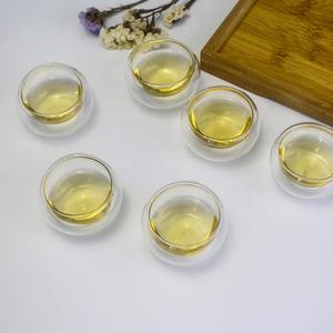 Tazza <span class=keywords><strong>da</strong></span> tè e piattino <span class=keywords><strong>da</strong></span> tè in <span class=keywords><strong>vetro</strong></span> resistente al calore <span class=keywords><strong>da</strong></span> 40ml a doppia parete <span class=keywords><strong>da</strong></span> 40ml - Product Image 5