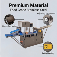 Machine automatique commerciale multifonctionnelle pour pain pita, pizza, et fabrication de peaux de raviolis/wontons, 60 pièces/min, pour restaurant