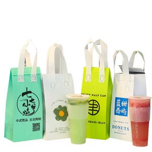 Sac isotherme personnalisé en aluminium pour le déjeuner, imperméable, non tissé, pour les courses, les plats à emporter, la livraison de nourriture - Product Image 1