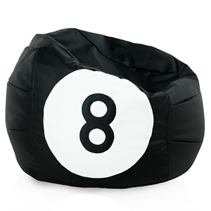 Sillón Puff de Piel Sintética Personalizado, Impermeable, para el Hogar, Oficina, Hotel, <span class=keywords><strong>Playa</strong></span>, <span class=keywords><strong>con</strong></span> Forma de Bola de Billar Número 8, para Sala de Estar - Product Image 1