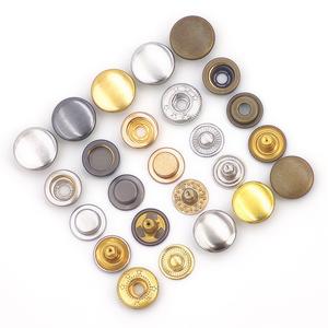 KUNSHUO Logo personnalisé presse métal laiton 831 bouton pression écologique rectangle motif or 4 parties pour vêtements vêtements d'usine - Product Image 4