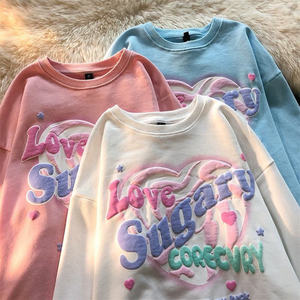 2026 Chất Lượng Cao Vòng Cổ Cổ Điển Trống Thể Thao Áo Sơ Mi 100% Cotton Trọng Số Lượng Lớn Áo Herren Tùy Chỉnh Puff In Áo Len - Product Image 6