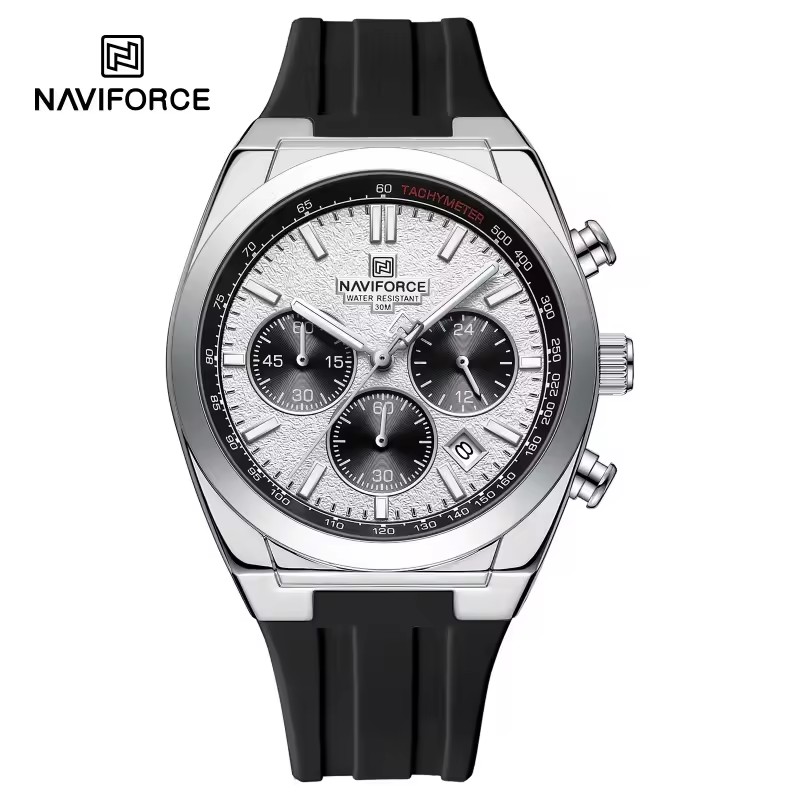 Silver White Black