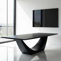 Table de conférence ovale pliable de luxe pour salle de réunion, petite, modulaire, avec écran tactile, prise moderne et ensemble de chaises