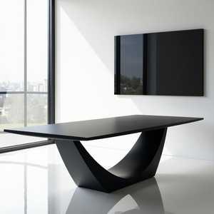 Mô-đun nhỏ màn hình cảm ứng sang trọng họp văn phòng gấp hình bầu dục hội nghị bảng ổ cắm hiện đại và ghế thiết lập - Product Image 2