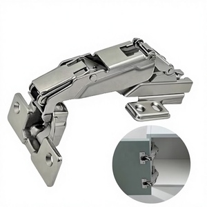 Concealed Furniture Hinge 35mm Stainless Steel Soft Closing 180 Degree Full Mortise Kitchen Cabinet Hardware Modern Design - Product Image 1