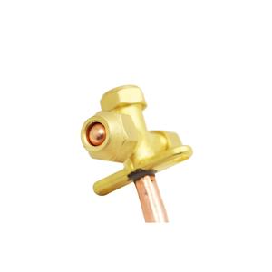 Válvula Dividida de Latón de 3/4 para Aire Acondicionado, Válvula de Servicio de CA - Product Image 1