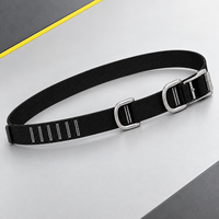 Ceinture de sécurité pour pompier, sangle en polyamide de 70 mm, 13 kN, 45 #   Ceinture de protection antichute en acier à double anneau de traction