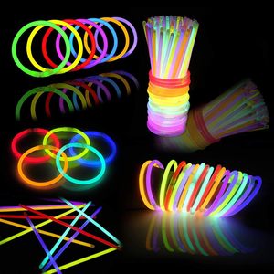 Lot de 100 bâtons lumineux LED néon de 200 mm, à piles, écologiques, pour fêtes, cadeaux, remises de diplômes, Thanksgiving - Product Image 2