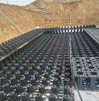 Module géocellulaire en PP recyclé écologique à haute résistance pour le drainage souterrain des autoroutes et des places