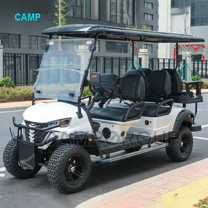 CAMP High Performance Lifted Gas Powered Golf Cart Electric 6 Seats Luxury Gasoline Club Golf Car