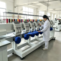 Machine à broder informatisée à 4 têtes avec une zone de broderie de 360x510 mm pour la conception de vêtements