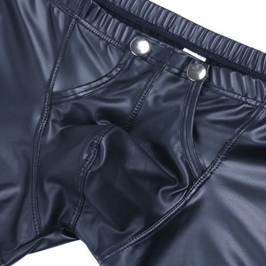 Intimo Maschile Yamamoto, Body Lingerie Sexy, Cintura di Castità, Pantaloncini in Latex Neri M/L/XL/XXL per Giochi Erotici - Product Image 6