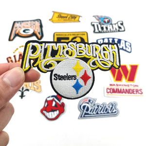 Patch brodé personnalisé des Steelers de Pittsburgh pour le football américain, à thermocoller, patch des Steelers de Pittsburgh - Product Image 5