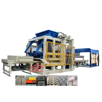Machine automatique de fabrication de blocs de QT6-15D hydraulique Machine automatique de pavage en béton de ciment Pompe à moteur PLC Afrique du Sud Sable vibrant