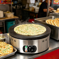 Machine à crêpes électrique automatique commerciale de 40 cm de diamètre, antiadhésive, à vendre, garantie 1 an