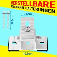 Supports de panneau solaire à angle réglable Inclinaison de la jambe avant Jambe arrière Système de support de montage de panneau solaire PV Support triangulaire de montage inclinable