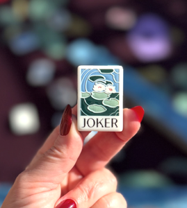 Juego de Mahjong Americano Azul de Lujo, Diseño Artístico de Lirios de Agua, Fichas Acrílicas de 3 Capas para Juego Familiar, Regalos y Venta al por Menor - Product Image 3