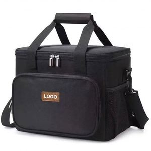 Sac isotherme personnalisé avec logo, grand format, sac à bandoulière souple, sac de pique-nique, boîte à vin, sac de livraison de nourriture - Product Image 2