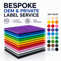 Plaques de base personnalisées sur mesure pour blocs de construction, OEM, marque privée, toutes couleurs, vente en gros, compatibles avec les briques classiques, pour enfants