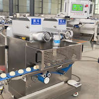 Automatische Mochi-omhullings- en Dim Sum-maakmachine, industriële omhullingslijn, hoge capaciteit brooddeegroller