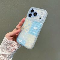 Coque de téléphone à motifs écossais pour iPhone 18 17 Pro Max 16 15 14, coque colorée avec blocs écossais en forme de diamants