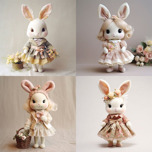 Conejo de peluche, juguete de peluche de 11 cm a 30 cm, relleno suave, regalo de Pascua para niñas - Product Image 2
