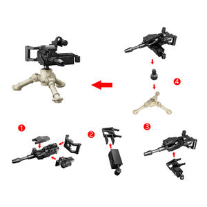 ปืนใหญ่ฮาวิทเซอร์ MK19 อาวุธสงครามโลกครั้งที่ 2 อุปกรณ์เสริมปืน ของเล่นพลาสติก ทหารเยอรมันและอเมริกัน ชุดตัวต่อขนาดเล็ก - Product Image 5
