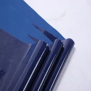 בד סיליקון מצופה אלסטי עבור מכונת הדפסת חום 0.6 מ "מ כחול עמוק