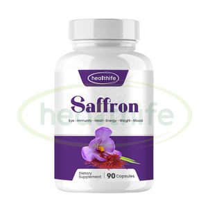 Healthifeサフランカプセルサプリメント60野菜カプセル純粋なサフランカプセル - Product Image 1