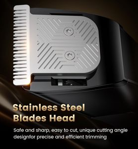 Recortadora de Barba para Hombre, 20 Longitudes Ajustables, Cuchilla de Acero Inoxidable, Recorte de Vello Facial, Resistente al Agua, Uso en Seco/Húmedo, Uso Doméstico - Product Image 2
