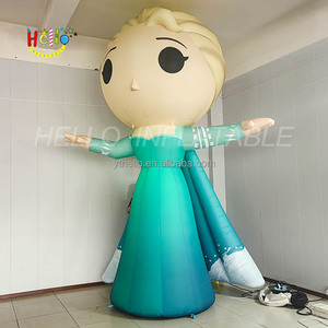 Personaggio dei cartoni animati gonfiabile su misura di ghiaccio e neve principessa gonfiabile con luce a Led - Product Image 5