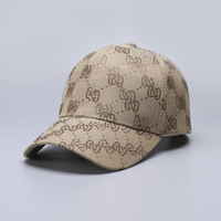 Gorra de béisbol de 6 paneles con letras pequeñas y diamantes, parte superior rígida, 100% poliéster, para las cuatro estaciones, moda europea y americana, estampada y curvada.