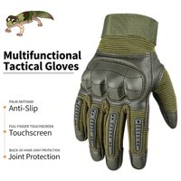 Offre d'usine : Gants tactiques de protection des mains à doigts entiers, robustes et de haute qualité pour l'extérieur, gants de moto