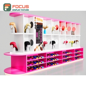 Estante de exhibición de pelucas montado en la pared, estantería de varios niveles que ahorra espacio, unidad vertical para exhibición de pelucas en tiendas. - Product Image 1