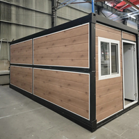 Facile à déplacer et à installer, conteneur de maison pliable et repliable de 20 pieds, maison pliable à domicile
