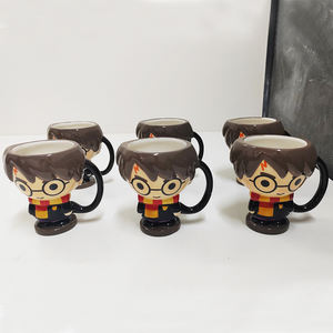 Taza Divertida de Cerámica de Personaje Mágico de Película de Dibujos Animados en <span class=keywords><strong>3D</strong></span>, Taza de Té de Porcelana de Harry, Taza Creativa y Linda para Leche o Café, Regalo con Logotipo - Product Image 2