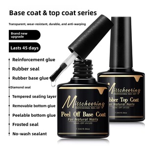 Nouvel Arrivage – Gel de Base Caoutchouc 7,5 ml et Top Coat Sans Résidu – <span class=keywords><strong>Vernis</strong></span> à <span class=keywords><strong>Ongles</strong></span> <span class=keywords><strong>Semi</strong></span>-<span class=keywords><strong>Permanent</strong></span> UV/LED – Cosmétiques pour Nail Art - Product Image 6
