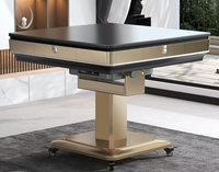 Table de Mahjong Électrique Entièrement Automatique en Métal, Pliable et Portable, avec Roues de Mélange, 99 cm, Logo Personnalisé OEM, Direct Usine