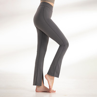 Pantalon de Yoga femme taille haute sens nu Fitness danse décontractée jambe large pantalon légèrement évasé Leggings de sport