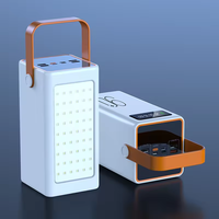 Bank daya berkemah 30000mah penerangan 50000mah pengisi daya 4 output bank daya perjalanan digital led untuk perangkat pintar