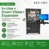 Mesin Pelapis Semprot Tanpa Kontak Presisi Tinggi 3 Axis Smart Vision ±0.015mm dengan Konveyor Lebar Otomatis dan Kamera Jerman
