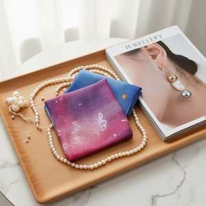 Foulard quadrato piccolo a mosaico 70x70cm con stampa alla moda per donna, accessorio - Product Image 3