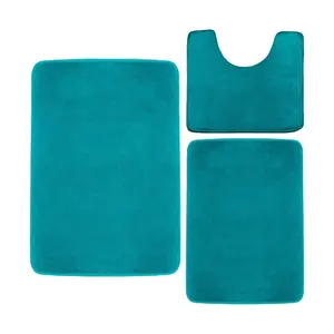 FMT роскошный 3 шт. толстый пенный коврик с эффектом памяти для ванной комнаты Набор ковриков для ванной
