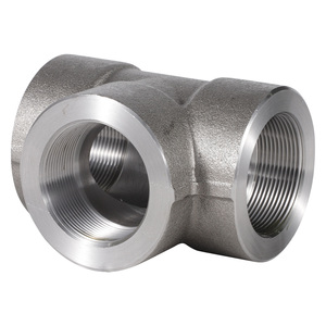 Thép Carbon <span class=keywords><strong>ASTM</strong></span> A105 ASME b16.11 áp lực lớp 6000 ren cuối tiêu chuẩn ASME b1.20.1 1/2 "NPT bằng <span class=keywords><strong>Tee</strong></span> - Product Image 2